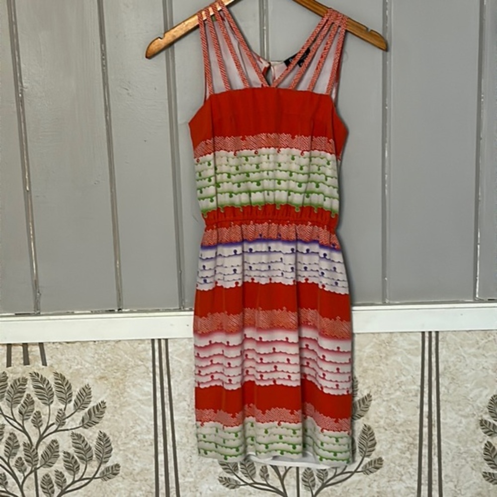 FRANCIS CHRISTIAN FRANCIS ROTH S vintage beautiful funky, silk blend dress EUC